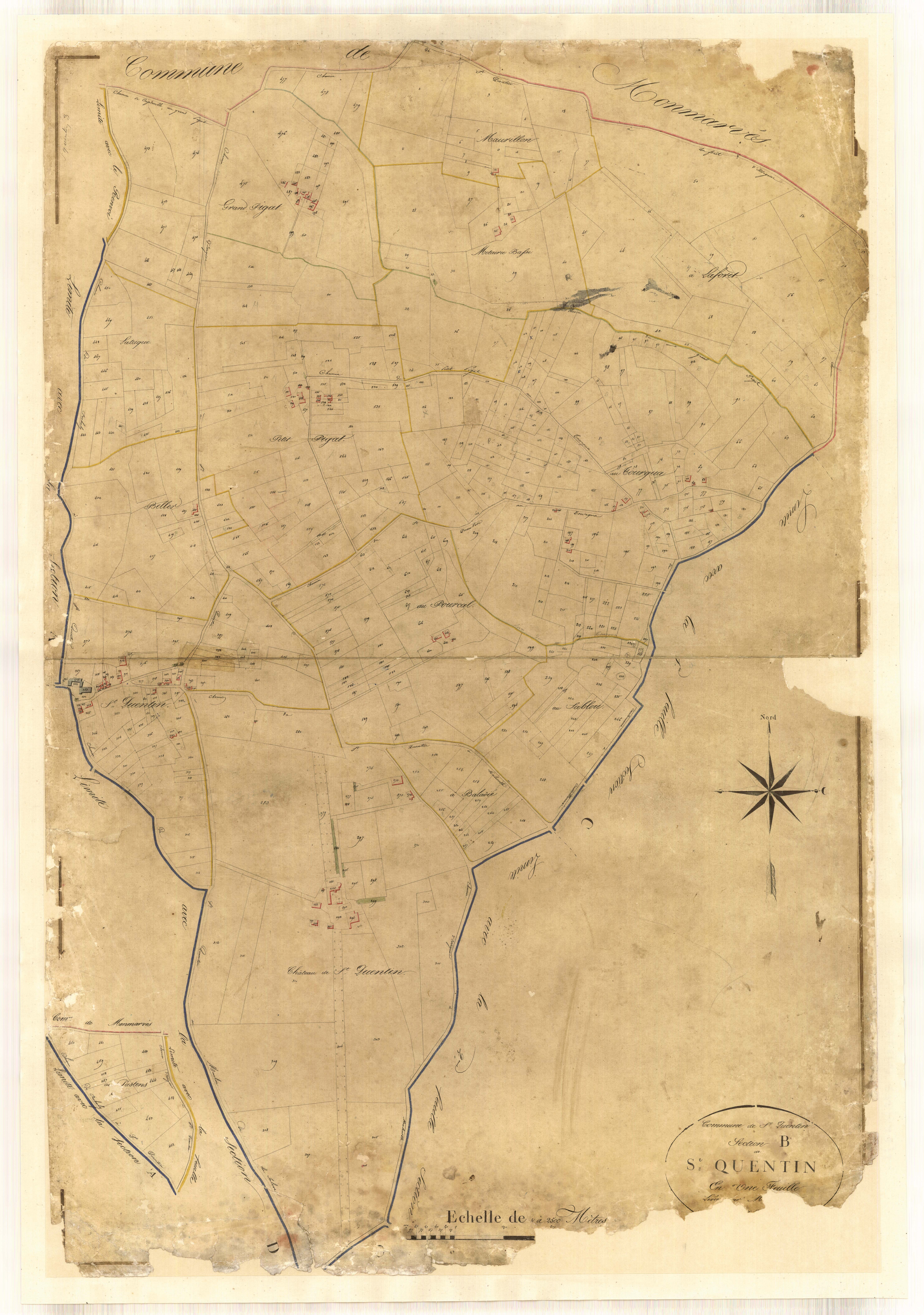 Plan napoléonien-B Saint-Quentin, Saint-Quentin-du-Dropt