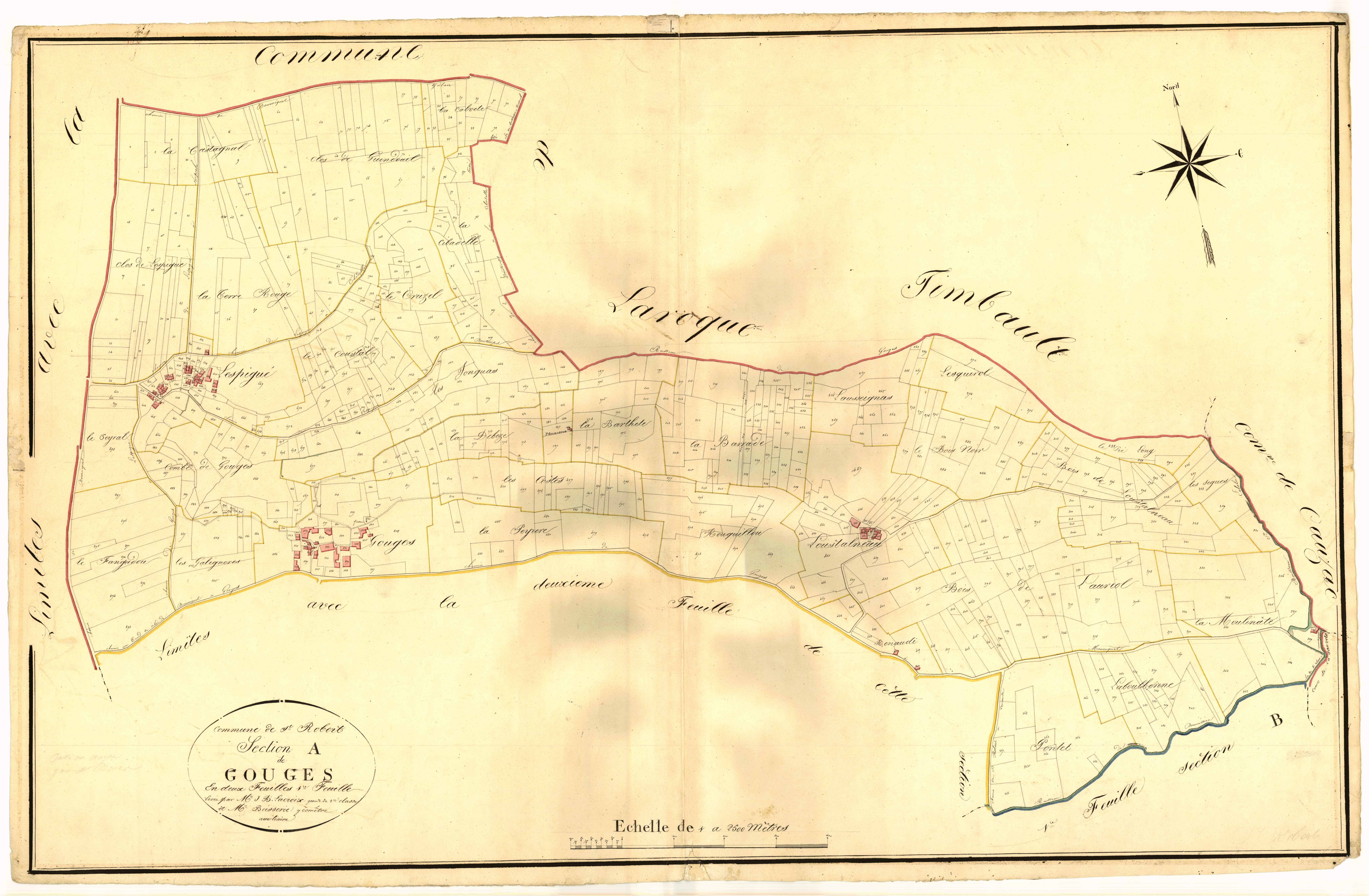 Plan napoléonien, atlas-A1 Gouges, Saint-Robert