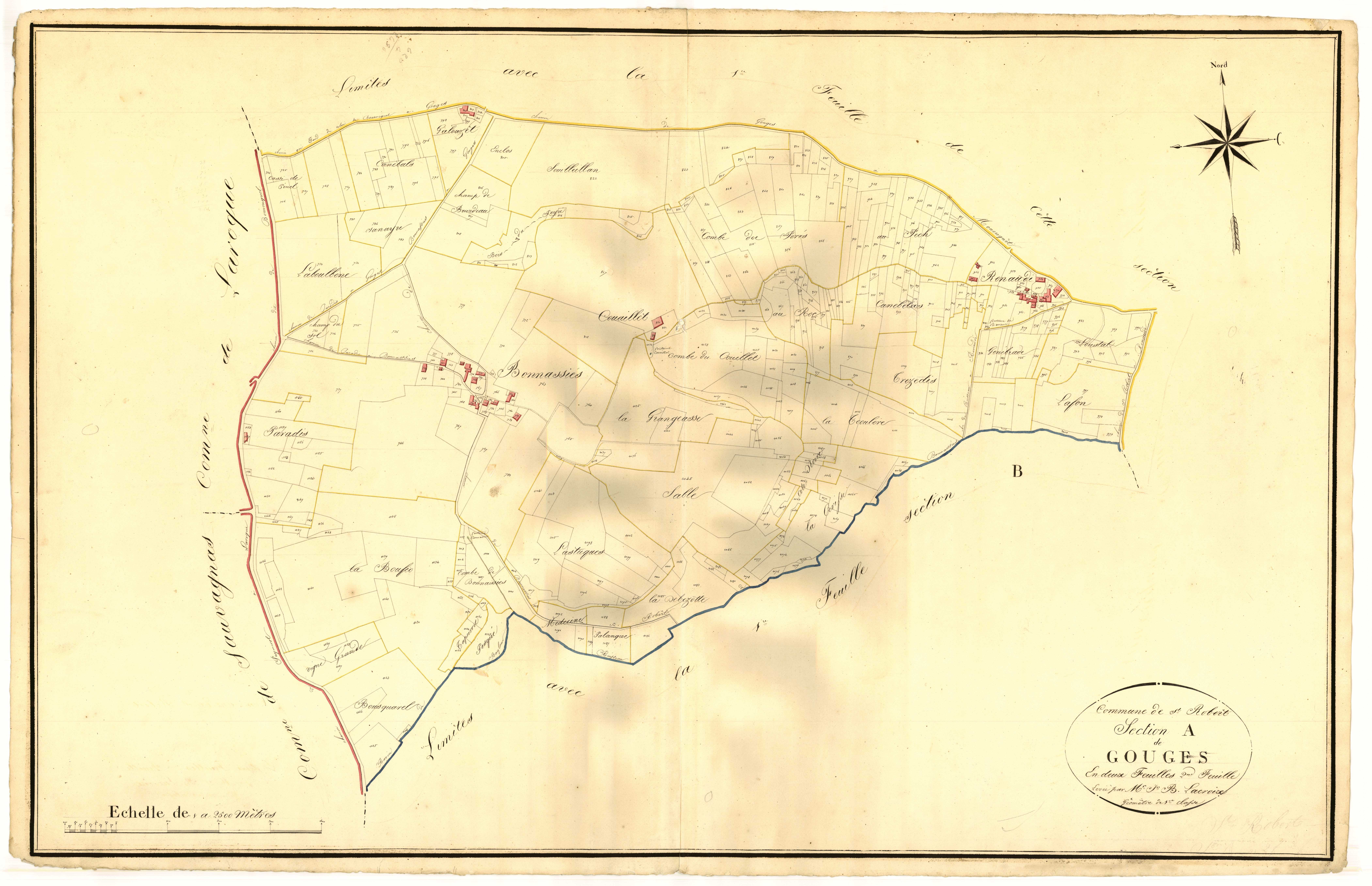 Plan napoléonien, atlas-A2 Gouges, Saint-Robert