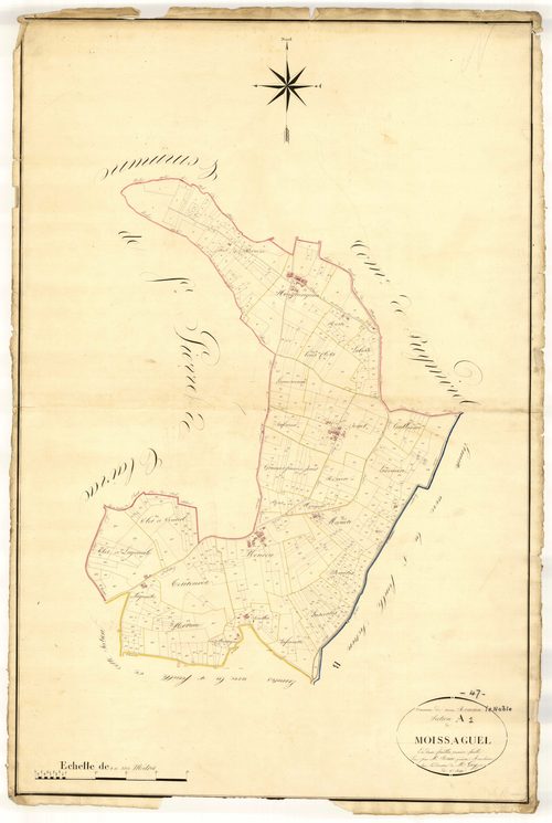 Plan napoléonien, atlas-A1 Moissaguel, Saint-Romain-le-Noble