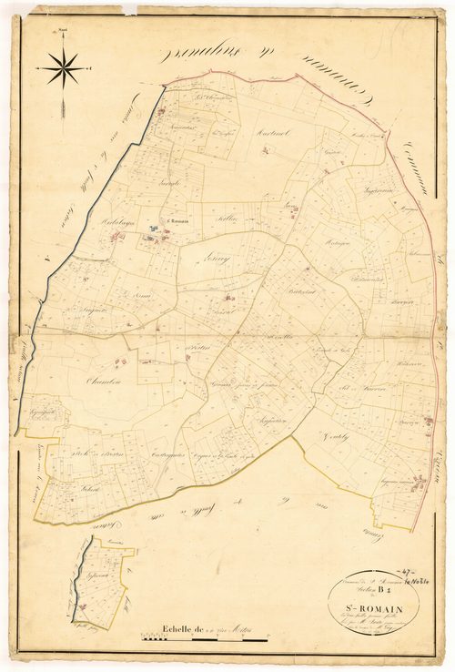 Plan napoléonien, atlas-B1 Saint-Romain, Saint-Romain-le-Noble