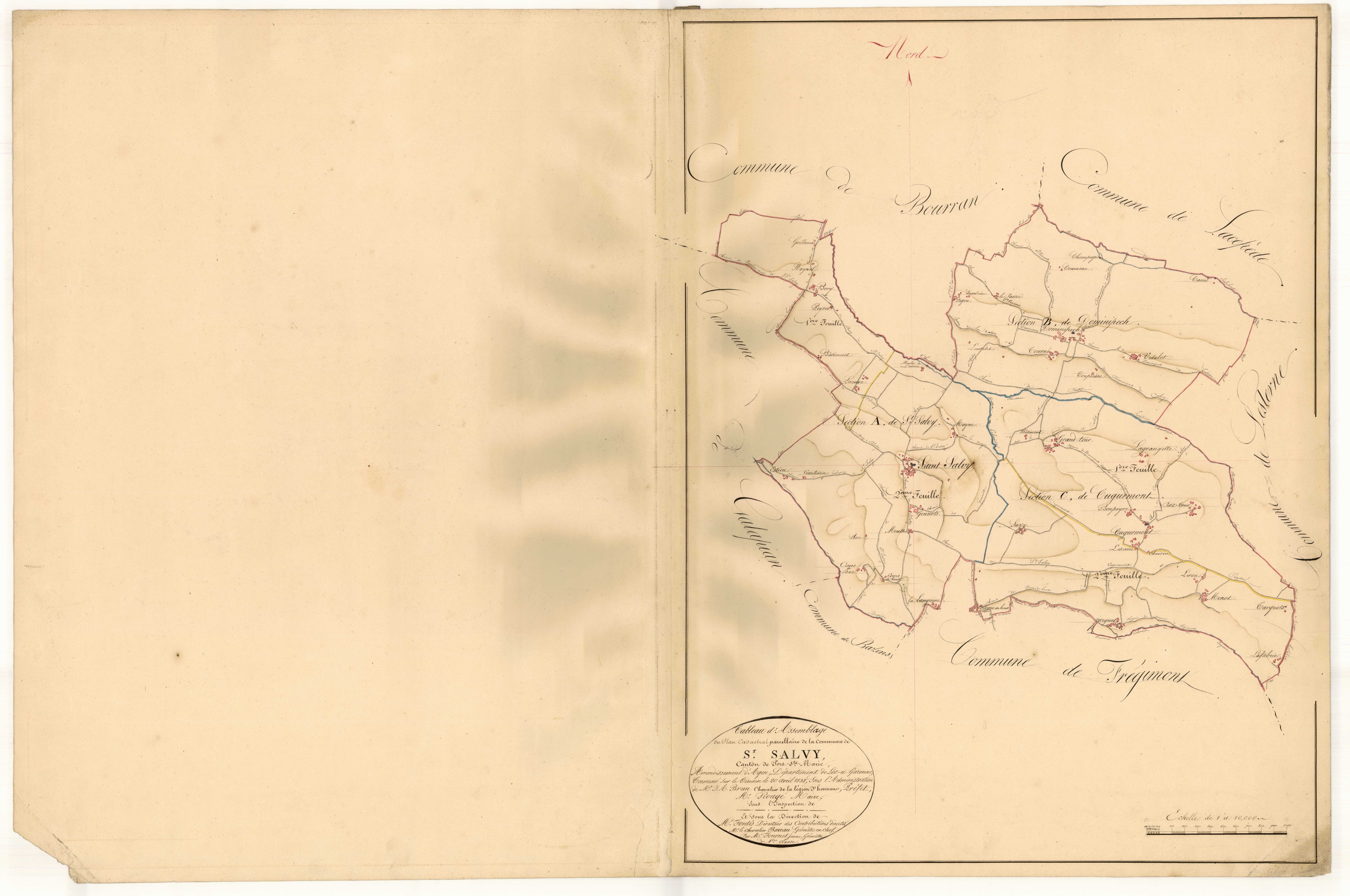 Plan napoléonien, atlas-TA, Saint-Salvy