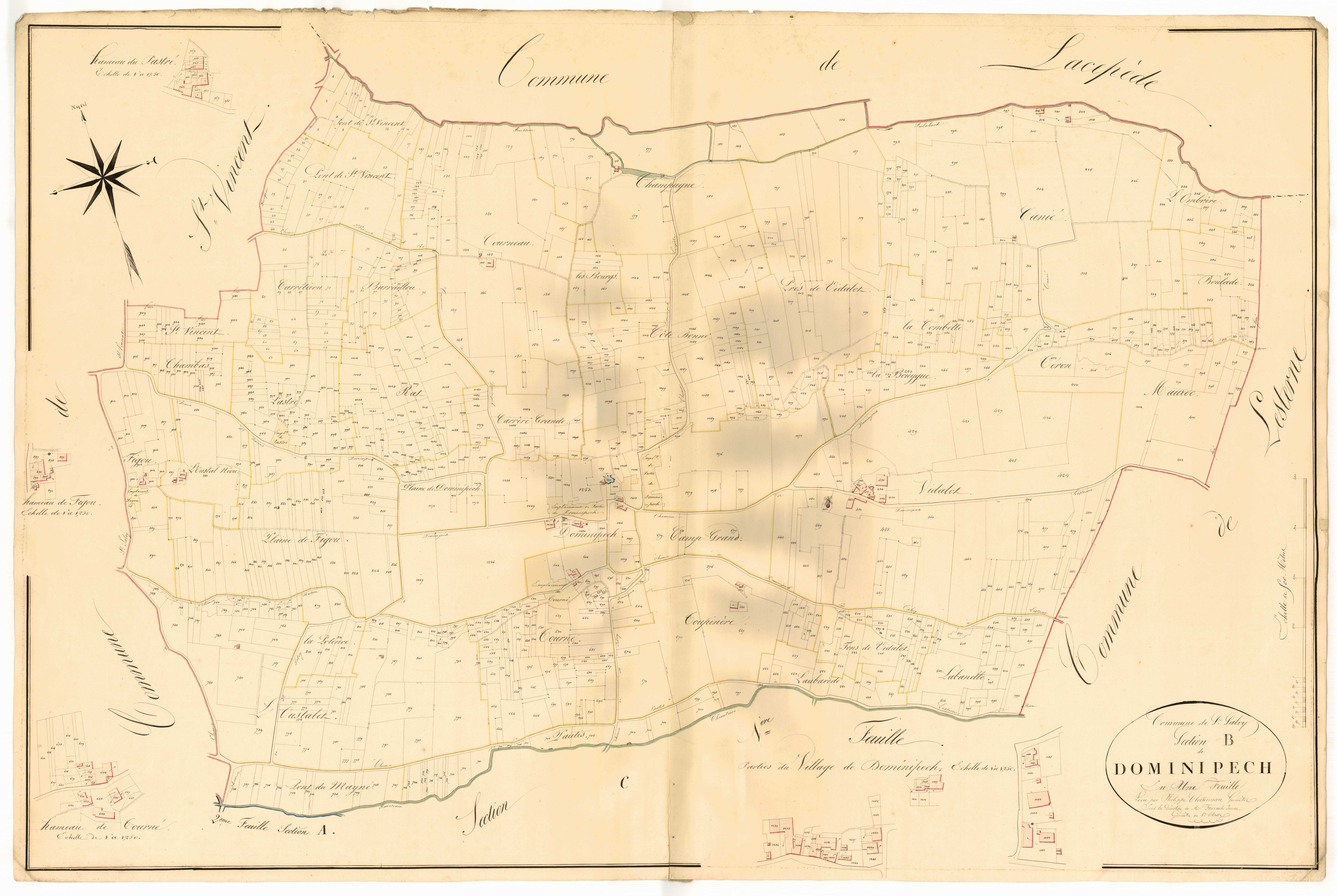 Plan napoléonien, atlas-B Dominipech, Saint-Salvy