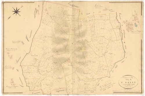Plan napoléonien, atlas-A2 Saint-Salvy, Saint-Salvy