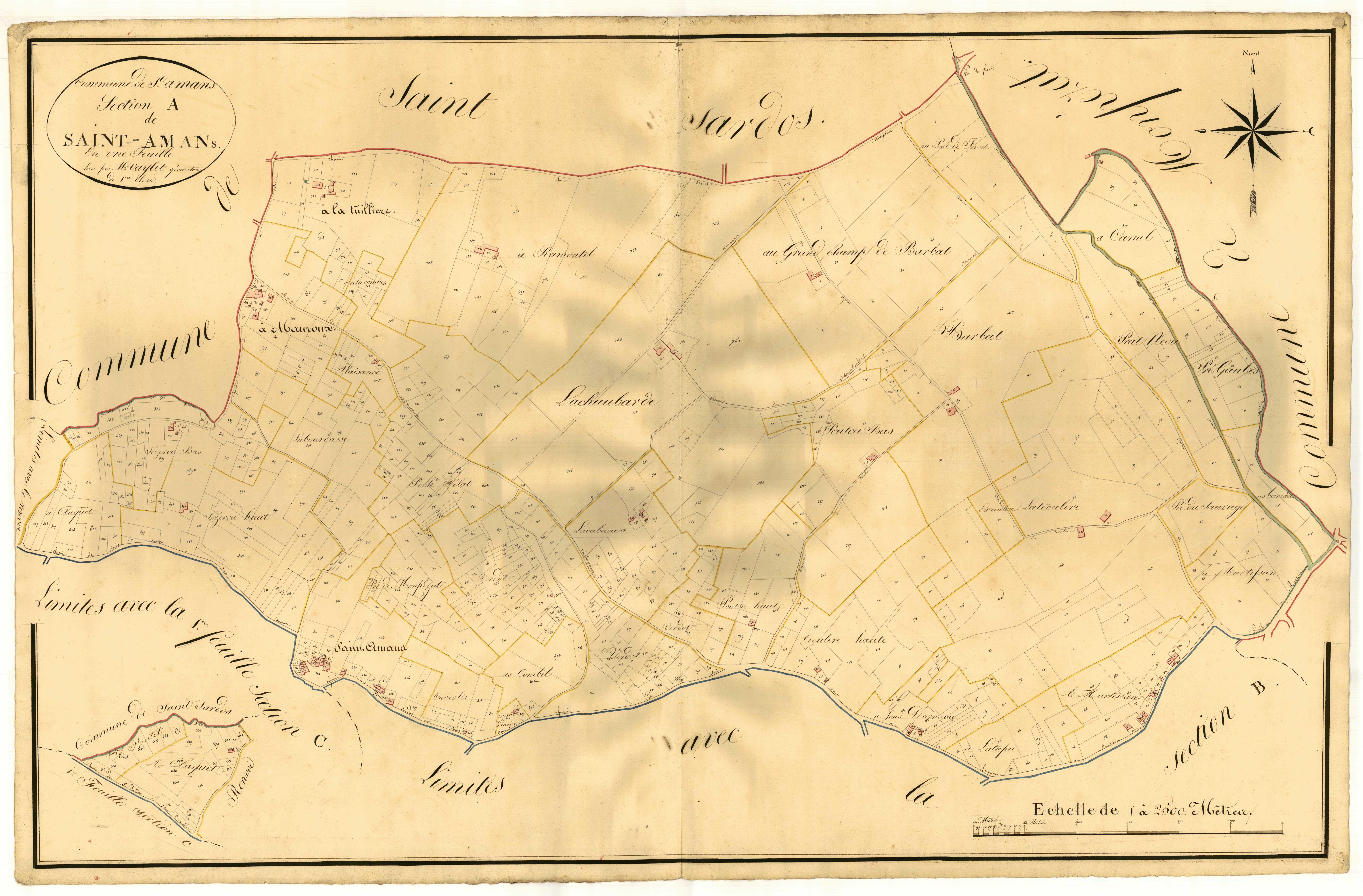 Plan napoléonien, atlas-A Saint-Amans, Saint-Amans (voir Saint-Sardos)