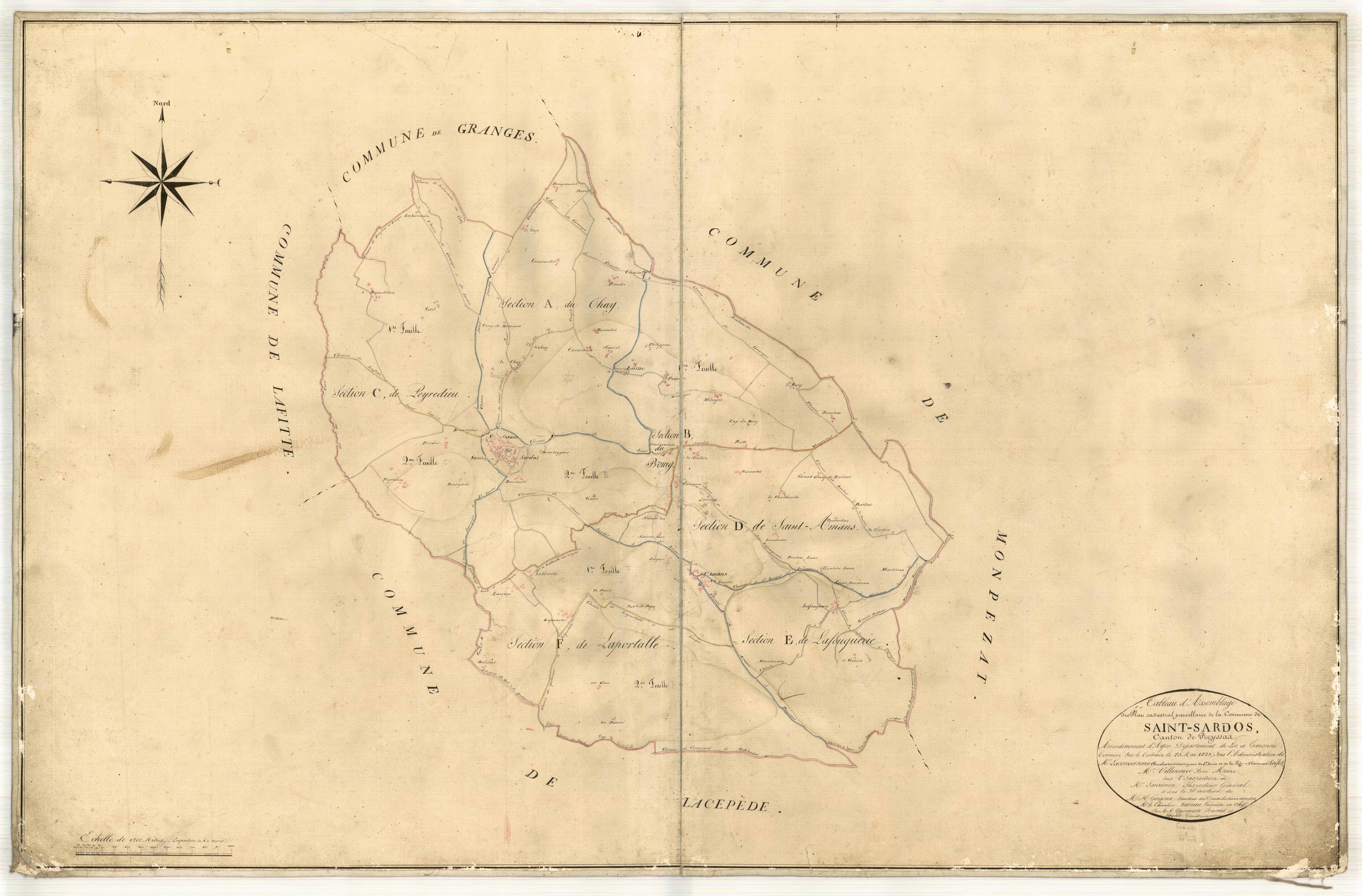 Plan napoléonien-TA, Saint-Sardos