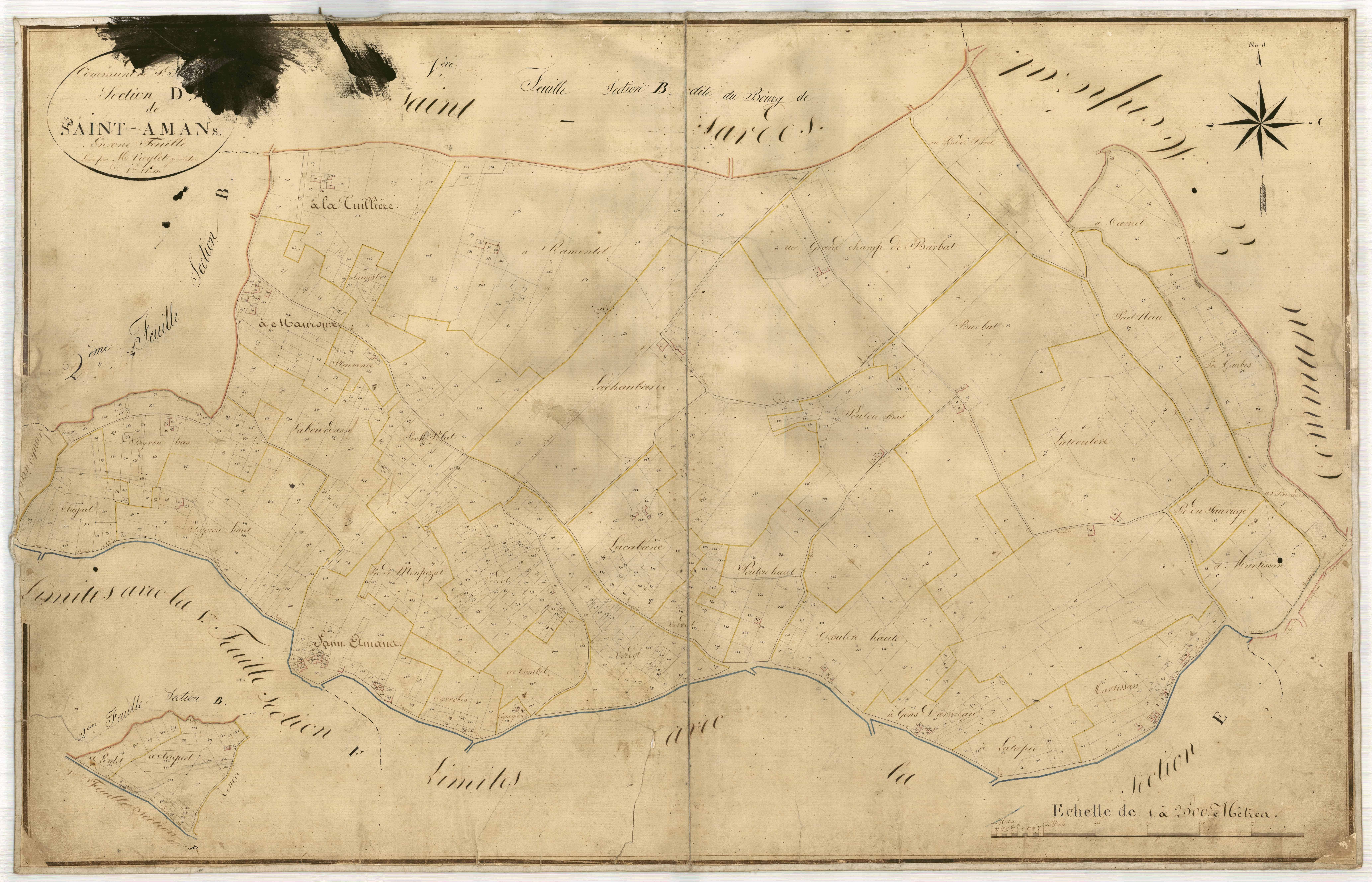 Plan napoléonien-D Saint-Amans, Saint-Sardos