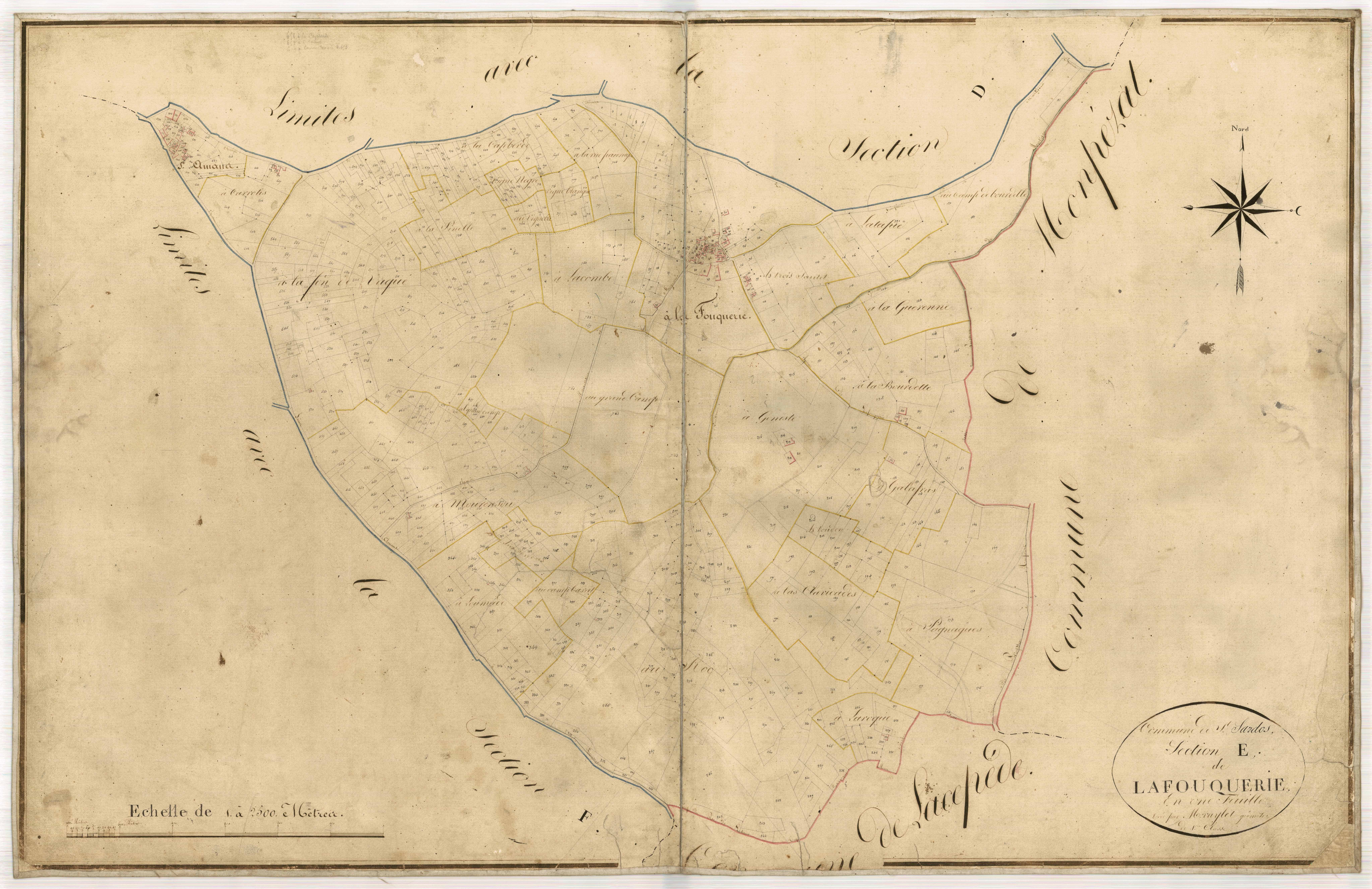 Plan napoléonien-E Lafouquerre, Saint-Sardos