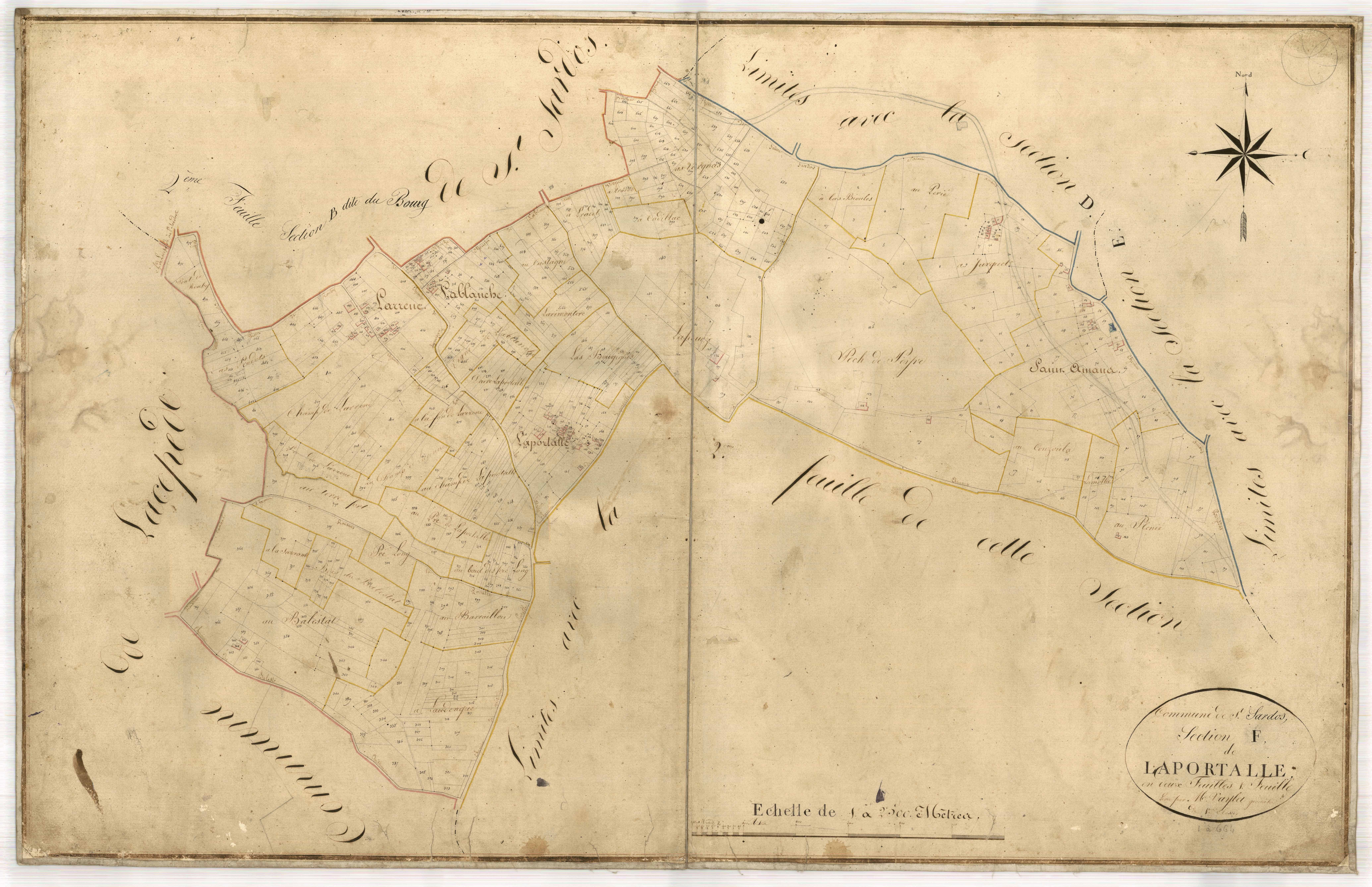 Plan napoléonien-F1 Laportalle, Saint-Sardos