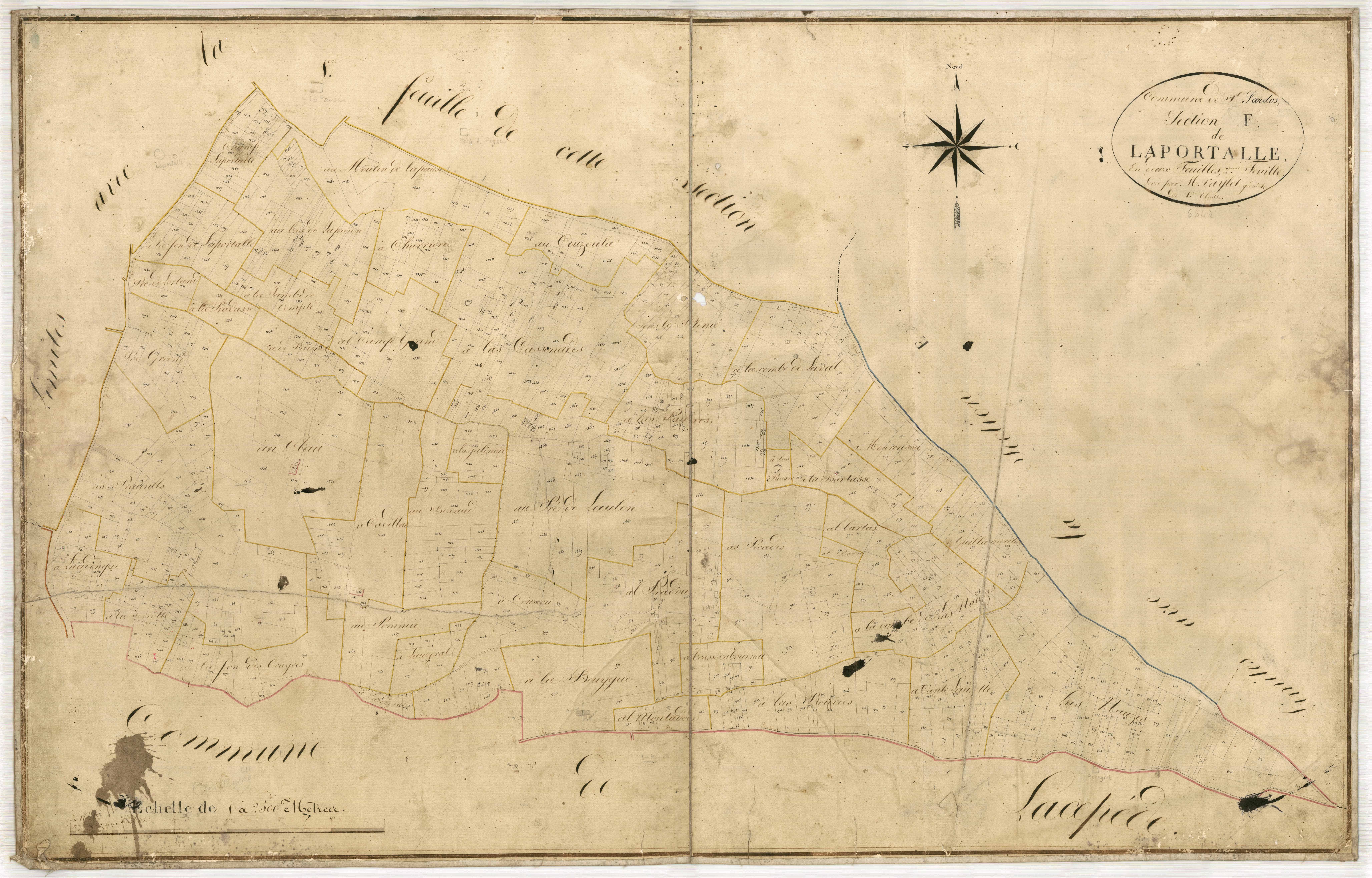 Plan napoléonien-F2 Laportalle, Saint-Sardos