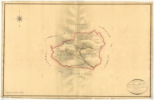Plan napoléonien, atlas-TA, Saint-Amans (voir Saint-Sardos)