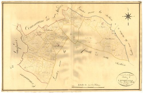 Plan napoléonien, atlas-C1 Laportalle, Saint-Amans (voir Saint-Sardos)