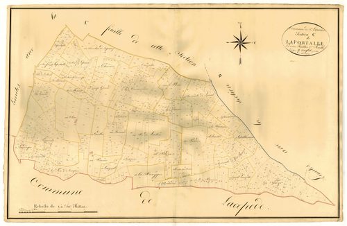 Plan napoléonien, atlas-C2 Laportalle, Saint-Amans (voir Saint-Sardos)