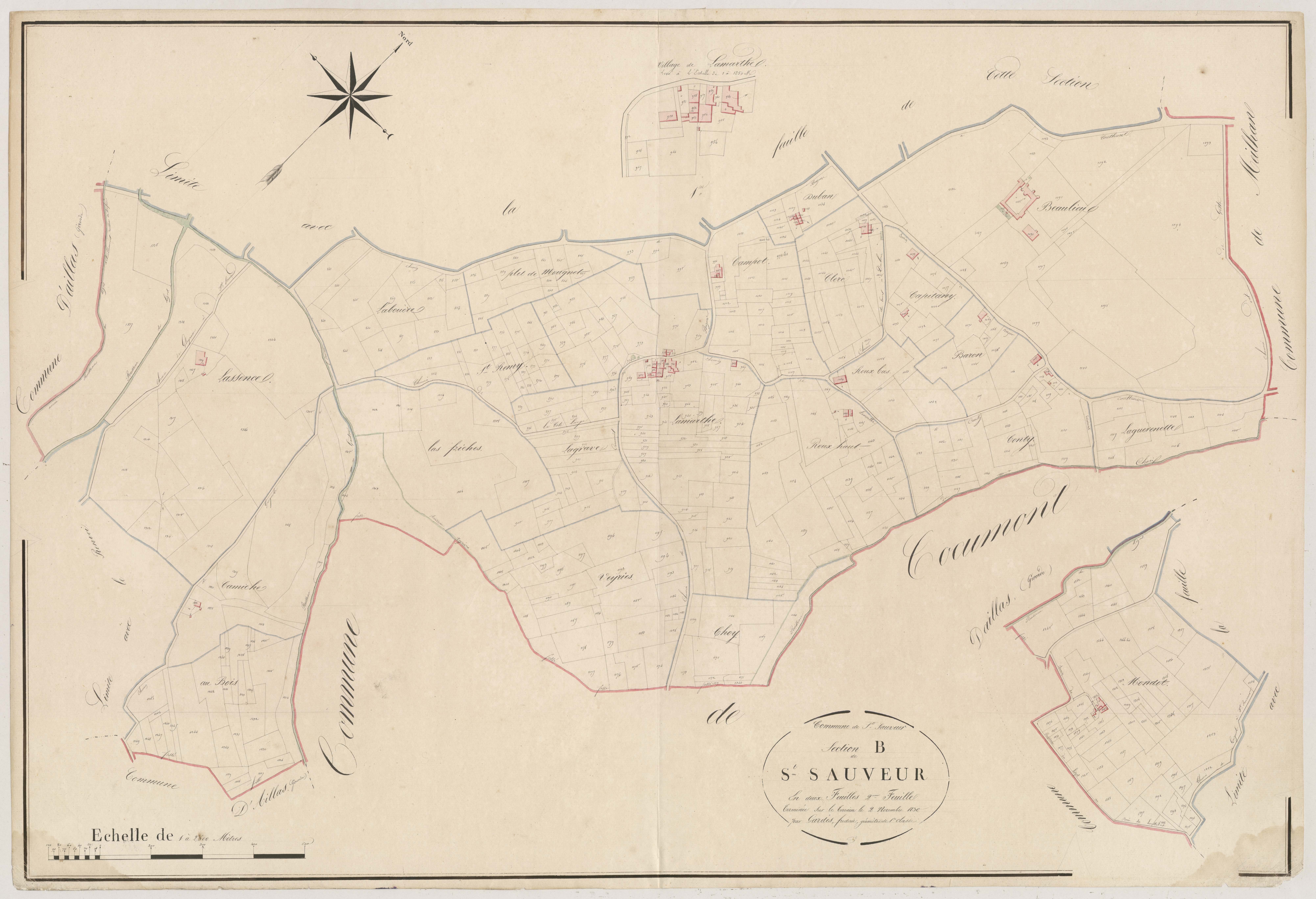 Plan napoléonien, atlas-B2 Saint-Sauveur, Saint-Sauveur-de-Meilhan