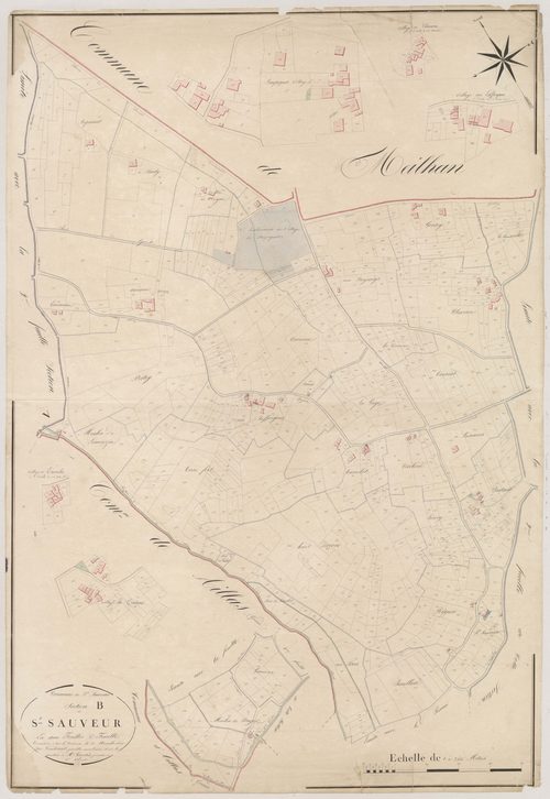 Plan napoléonien, atlas-B1 Saint-Sauveur, Saint-Sauveur-de-Meilhan