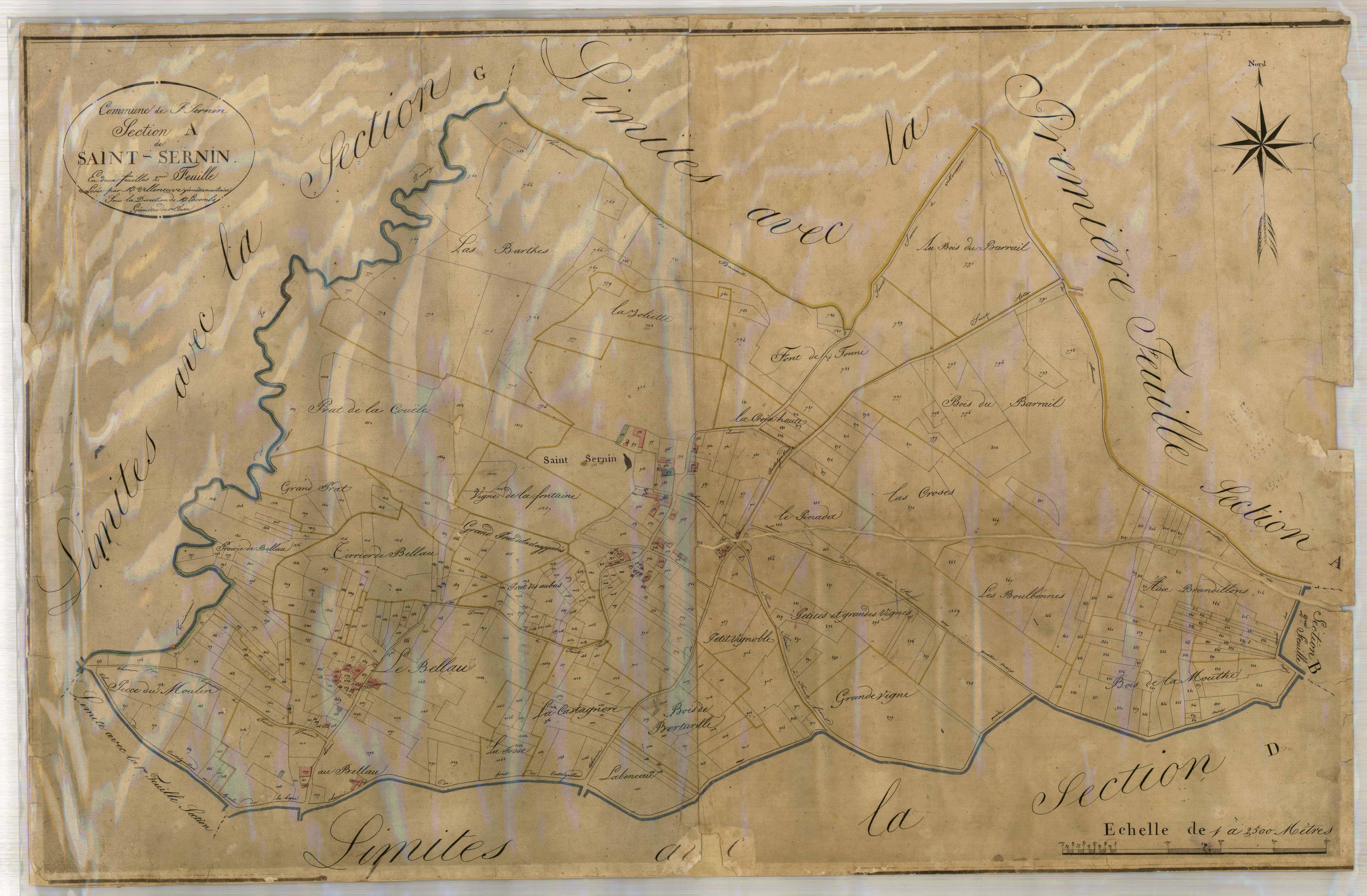 Plan napoléonien-A2 Saint-Sernin, Saint-Sernin