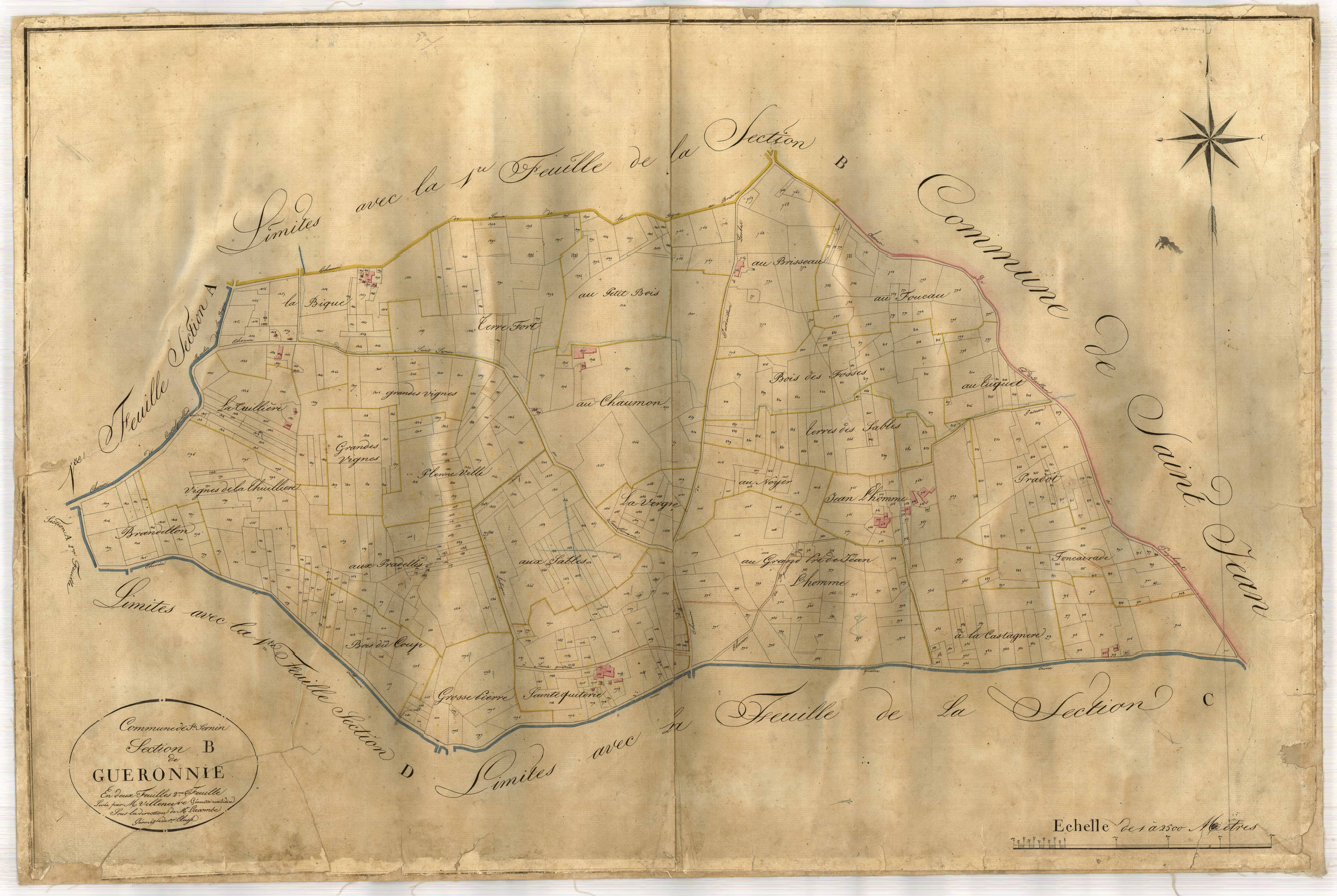 Plan napoléonien-B2 Gueronnie, Saint-Sernin
