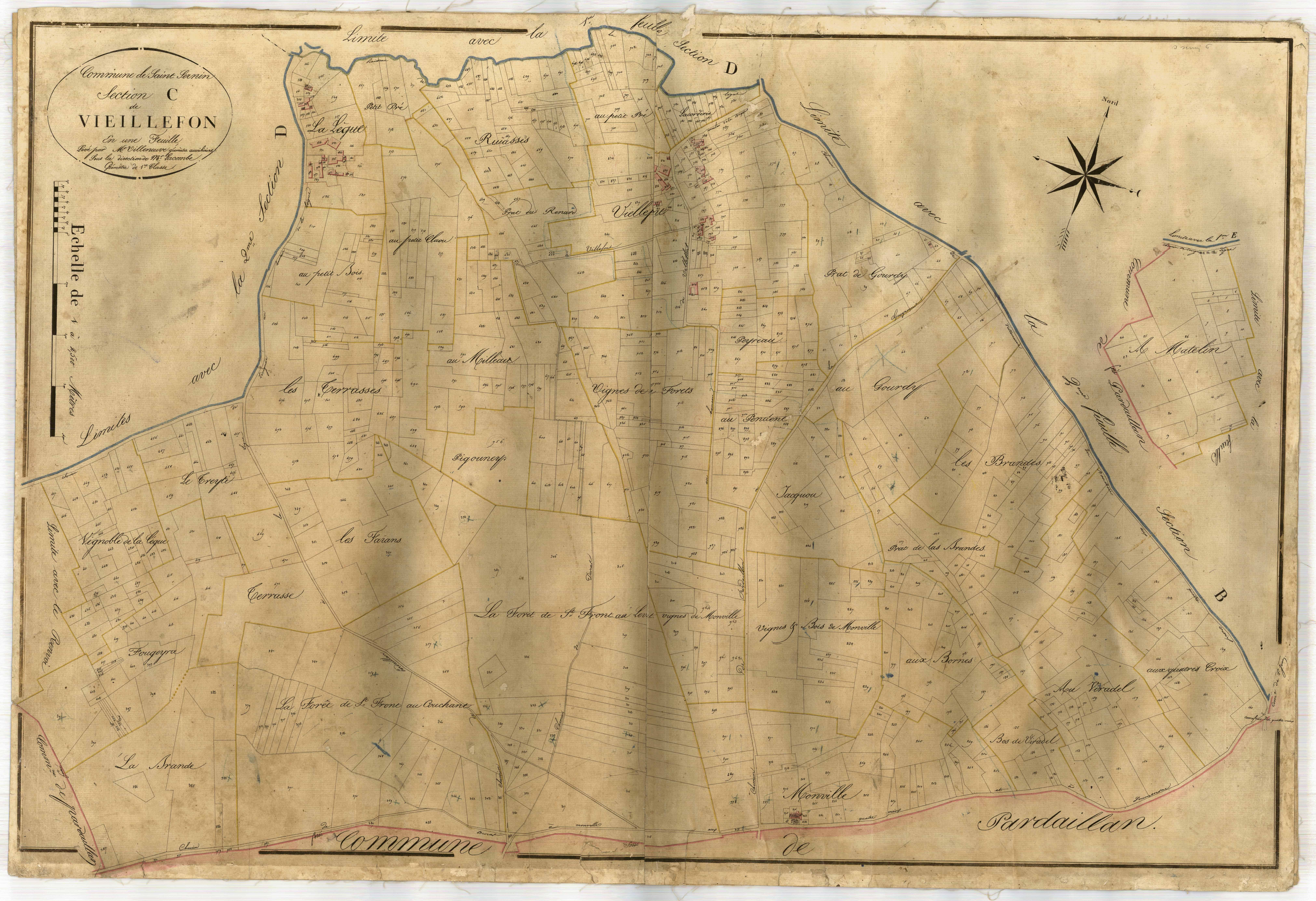 Plan napoléonien-C Vieillefon, Saint-Sernin