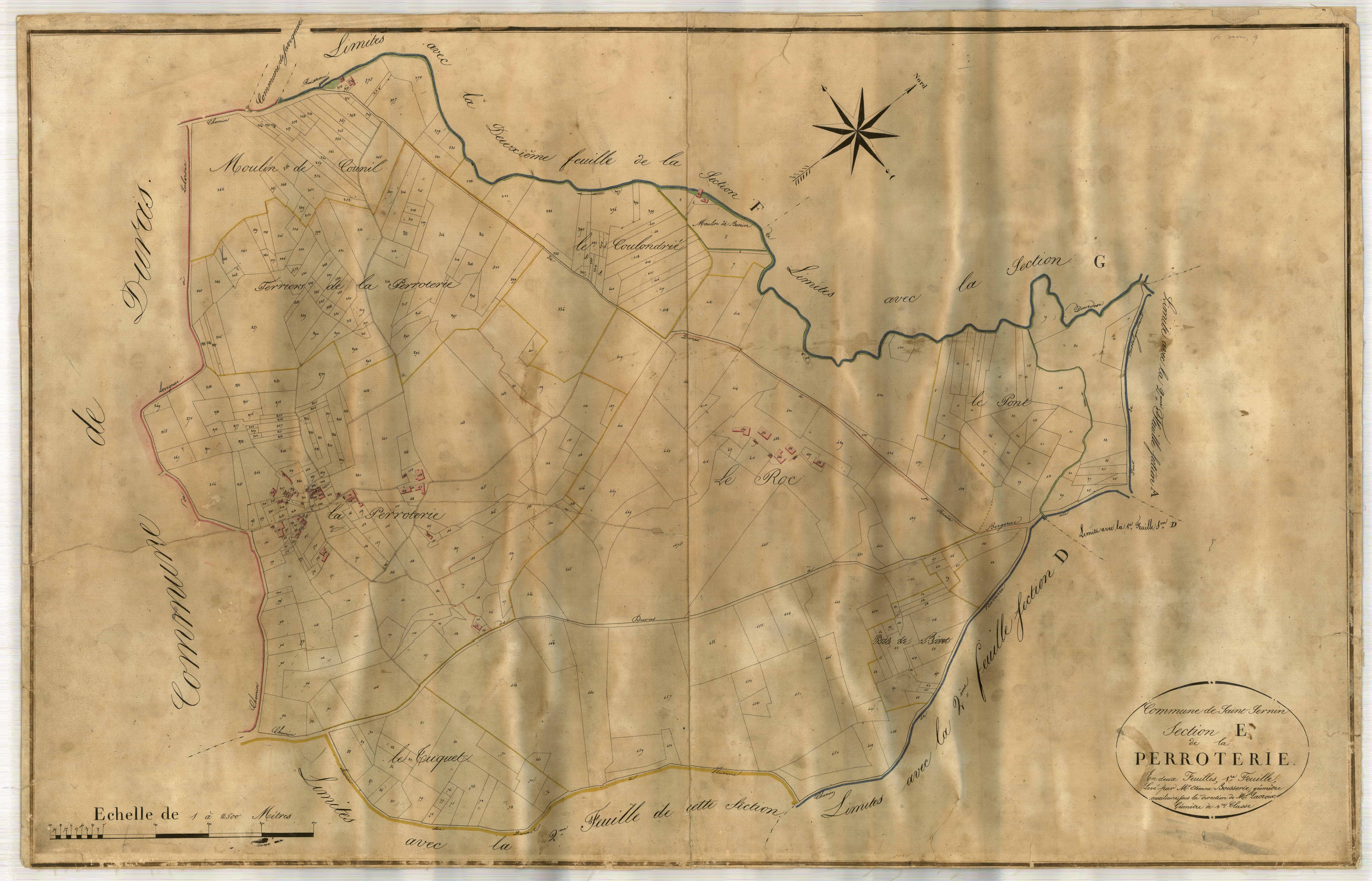 Plan napoléonien-E1 Perroterie, Saint-Sernin