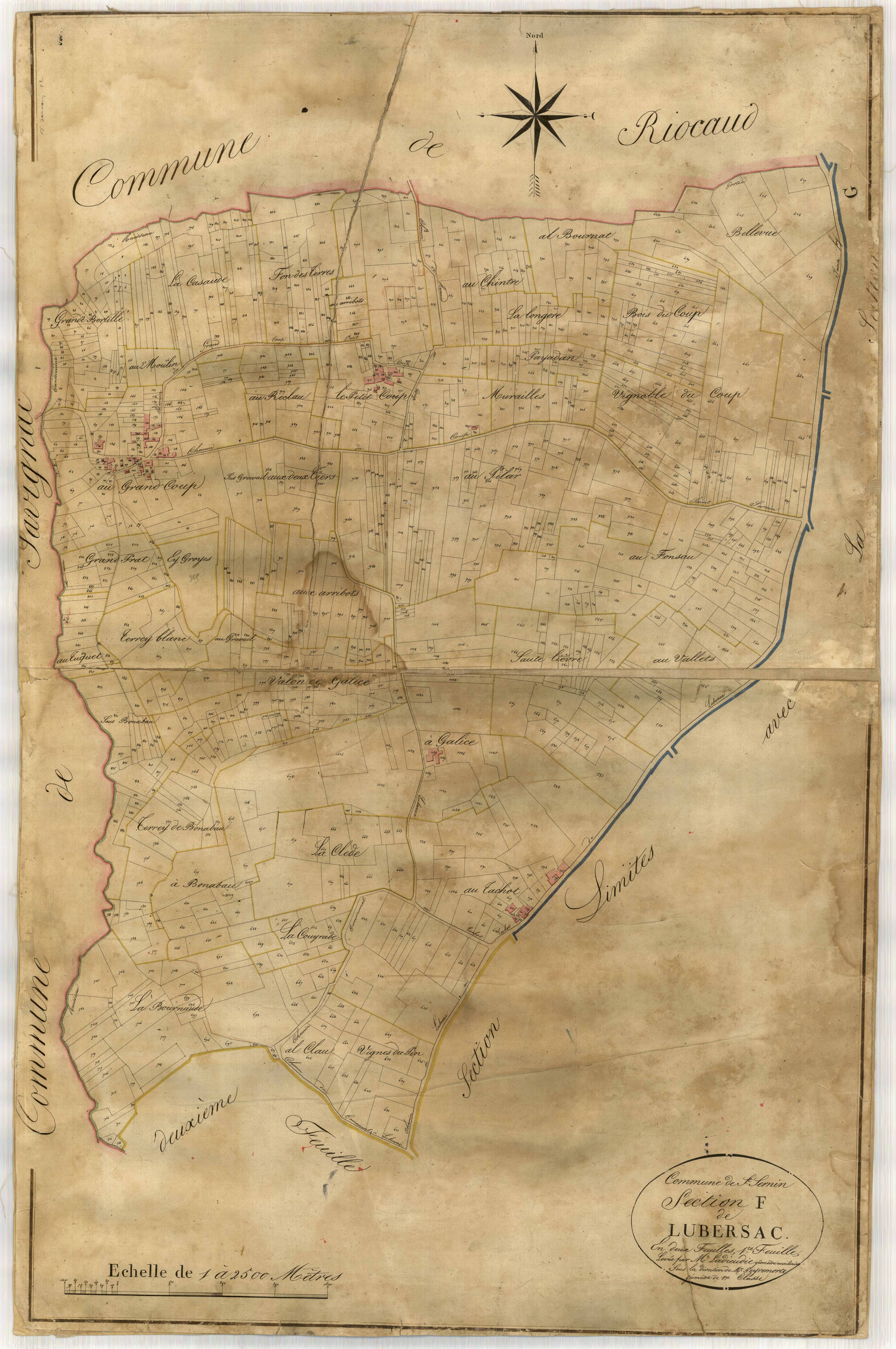 Plan napoléonien-F1 Lubersac, Saint-Sernin