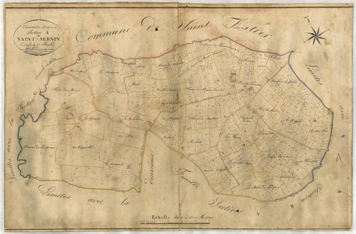 Plan napoléonien-A1 Saint-Sernin, Saint-Sernin