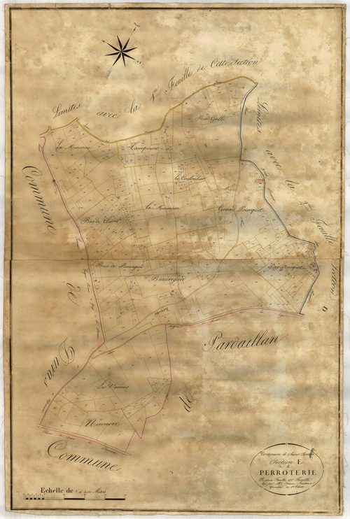 Plan napoléonien-E2 Perroterie, Saint-Sernin