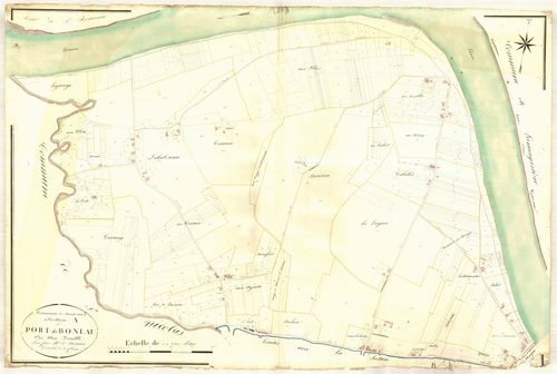 Plan napoléonien, atlas-A Port-de-Boneau, Saint-Sixte