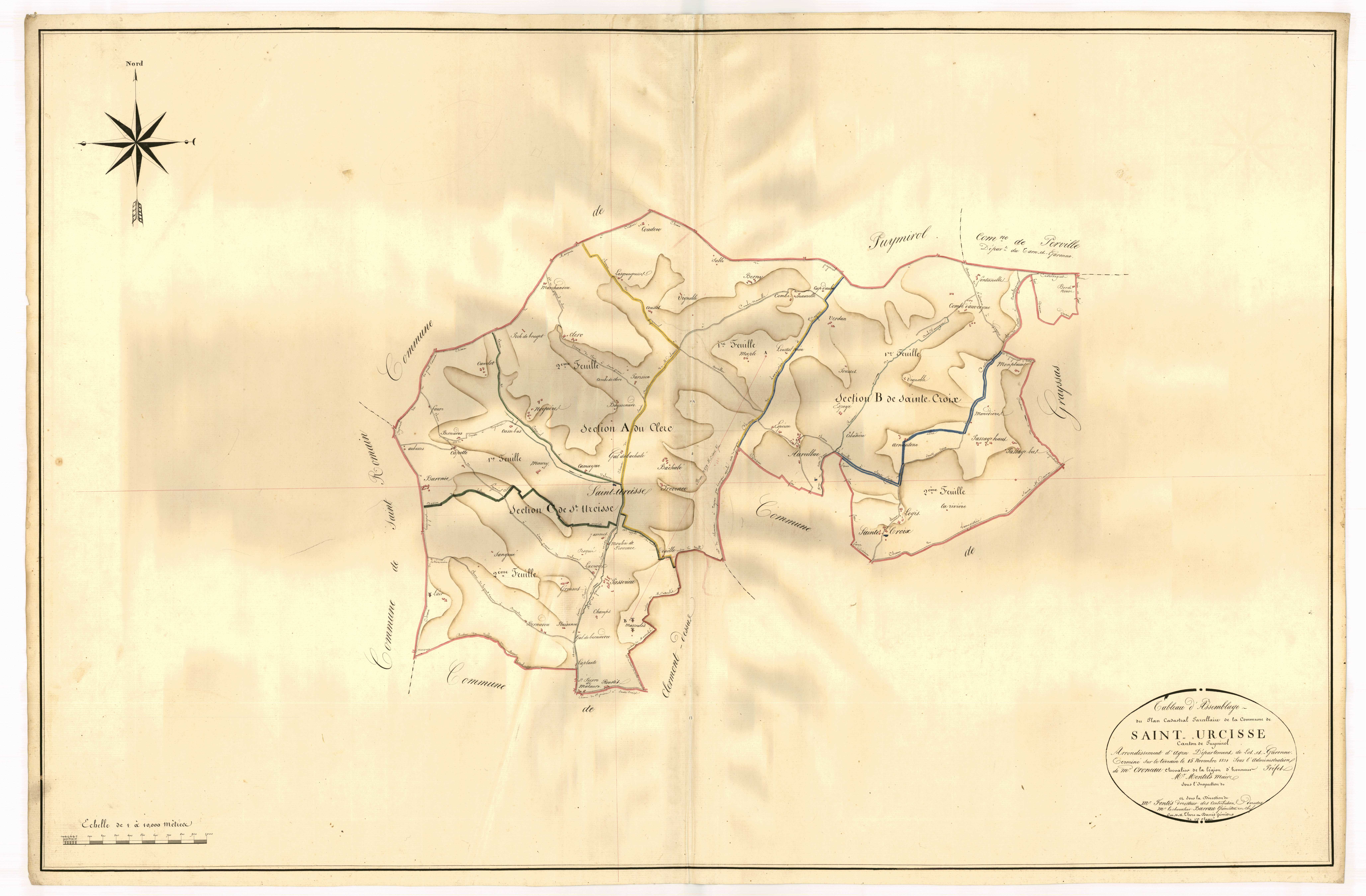 Plan napoléonien, atlas-TA, Saint-Urcisse