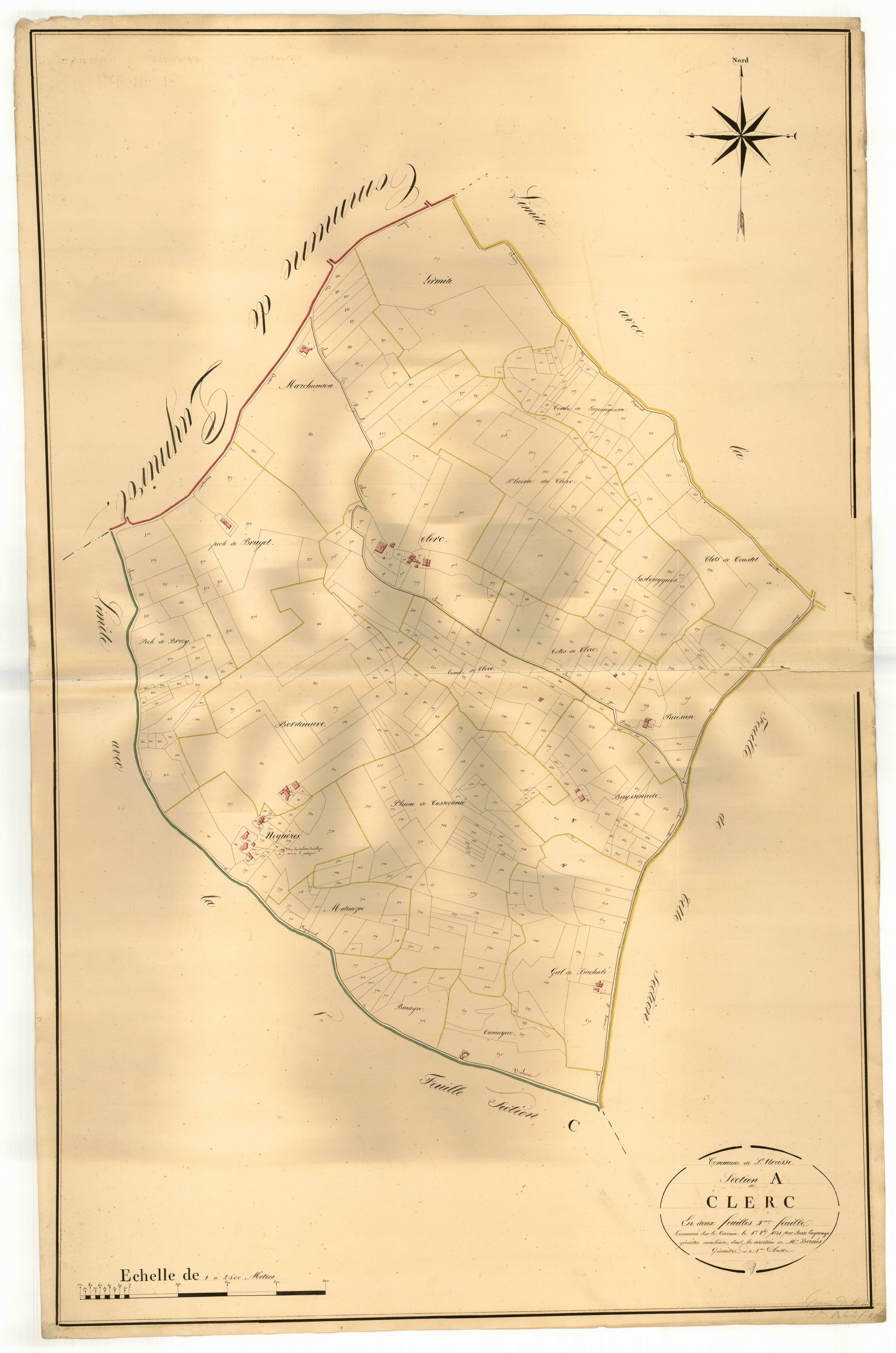 Plan napoléonien, atlas-A2 Clerc, Saint-Urcisse