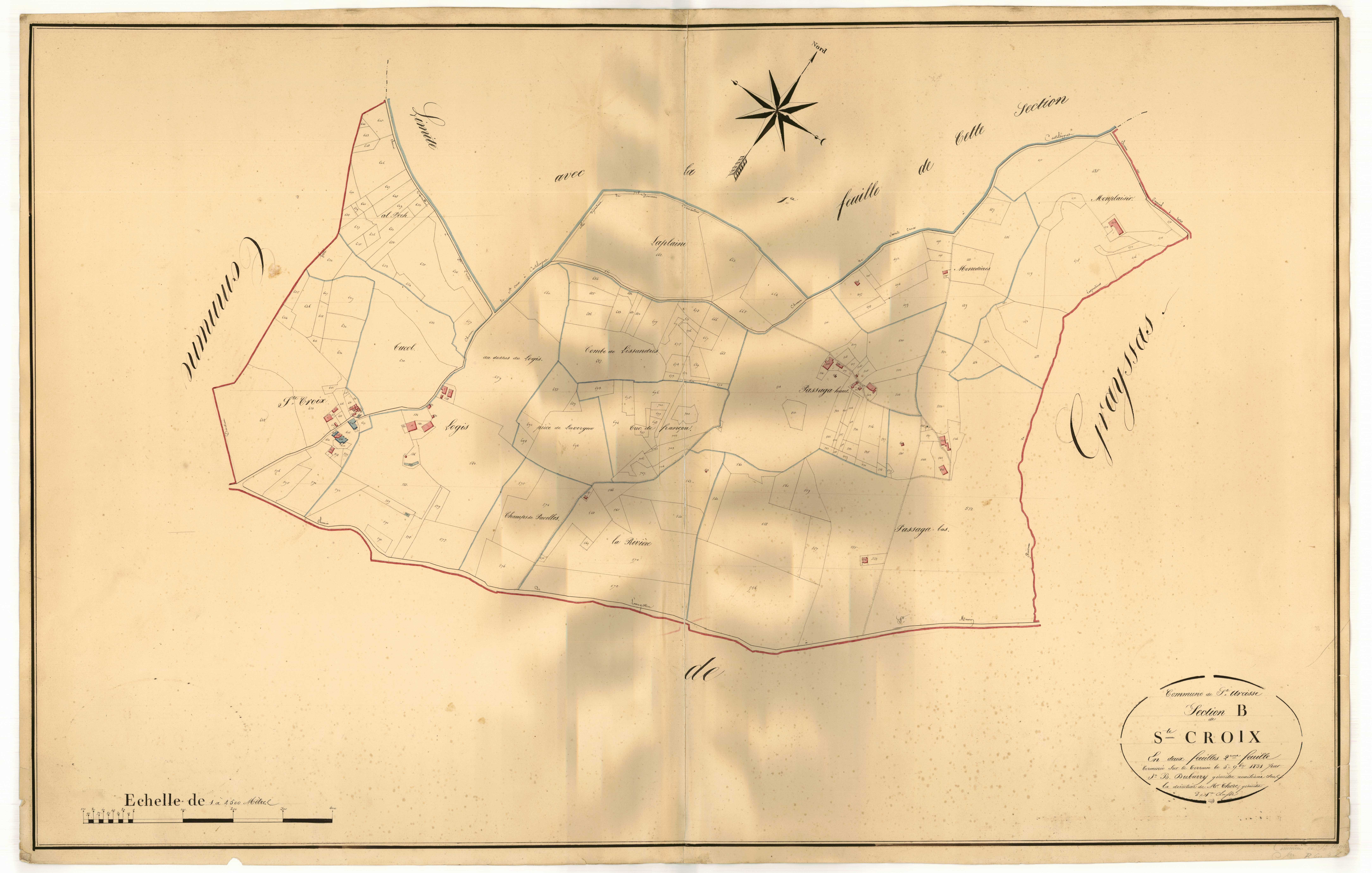 Plan napoléonien, atlas-B2 Sainte-Croix, Saint-Urcisse