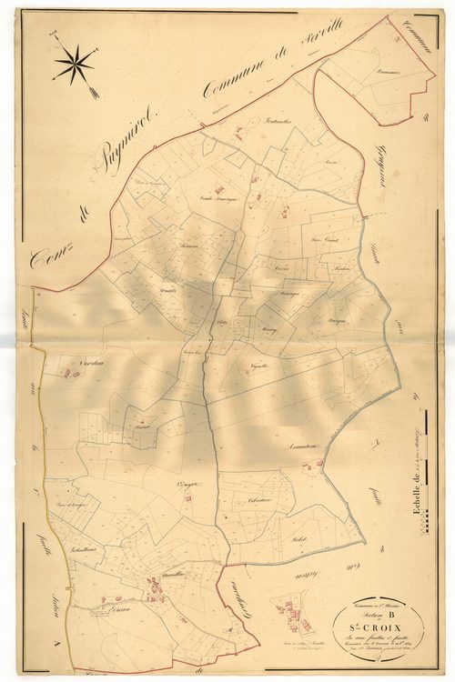 Plan napoléonien, atlas-B1 Sainte-Croix, Saint-Urcisse
