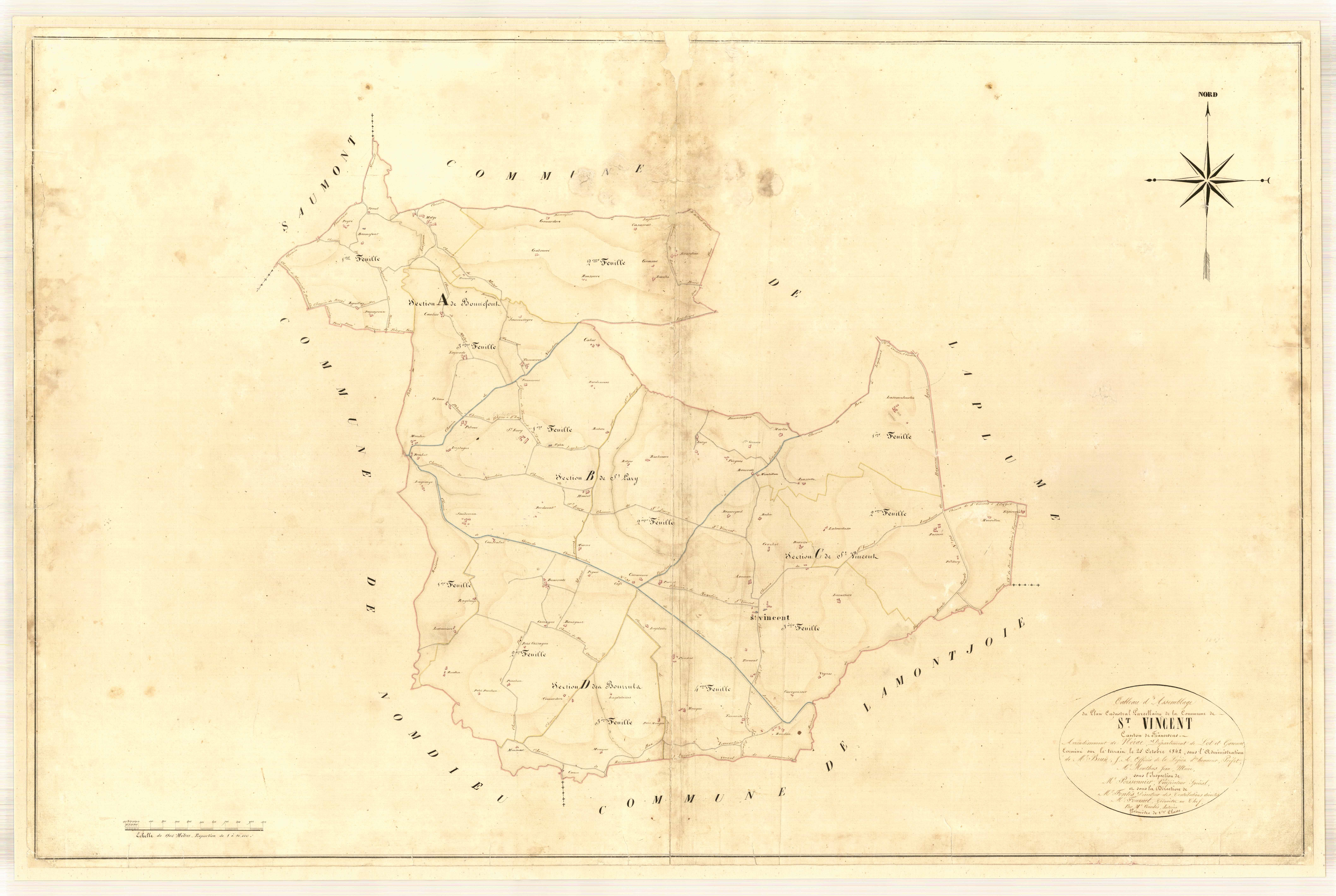 Plan napoléonien-TA, Saint-Vincent-de-Lamontjoie