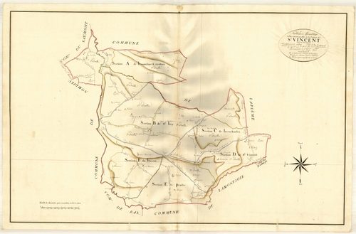 Plan primitif, atlas-TA, Saint-Vincent-de-Lamontjoie