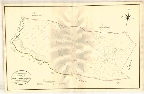 Plan primitif, atlas-A2 Bonnefont et Coubiet, Saint-Vincent-de-Lamontjoie