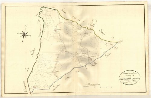 Plan primitif, atlas-A3 Bonnefont et Coubiet, Saint-Vincent-de-Lamontjoie