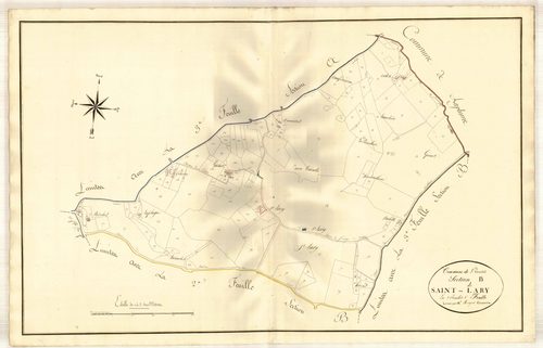 Plan primitif, atlas-B1 Saint-Lary, Saint-Vincent-de-Lamontjoie