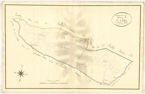 Plan primitif, atlas-B2 Saint-Lary, Saint-Vincent-de-Lamontjoie