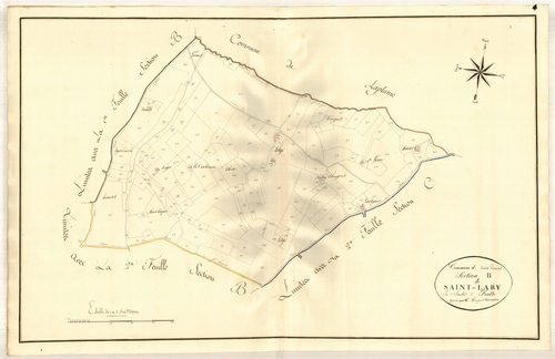 Plan primitif, atlas-B3 Saint-Lary, Saint-Vincent-de-Lamontjoie