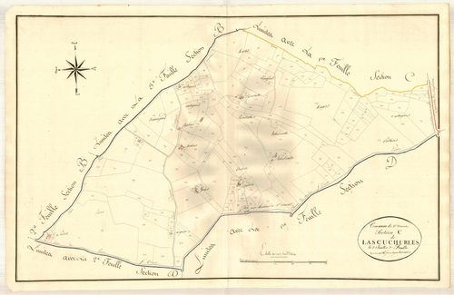 Plan primitif, atlas-C2 Lascuchurles, Saint-Vincent-de-Lamontjoie