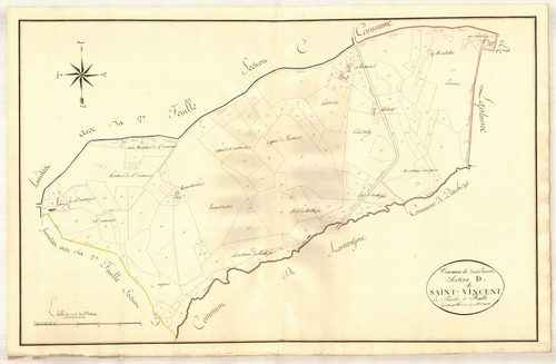 Plan primitif, atlas-D1 Saint-Vincent, Saint-Vincent-de-Lamontjoie