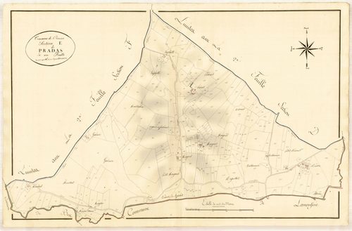 Plan primitif, atlas-E Pradas, Saint-Vincent-de-Lamontjoie