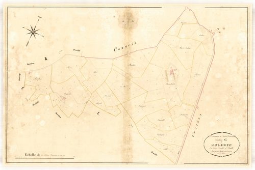 Plan napoléonien-C1 Saint-Vincent, Saint-Vincent-de-Lamontjoie