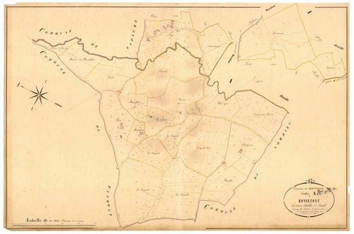 Plan napoléonien, atlas-A1 Bonnefont, Saint-Vincent-de-Lamontjoie