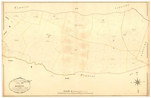 Plan napoléonien, atlas-A2 Bonnefont, Saint-Vincent-de-Lamontjoie
