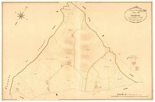 Plan napoléonien, atlas-A3 Bonnefont, Saint-Vincent-de-Lamontjoie