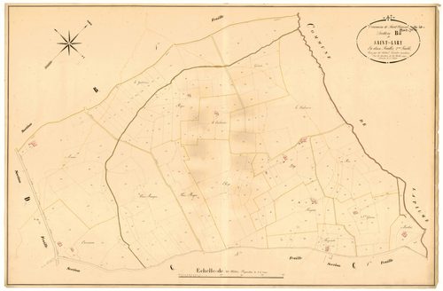 Plan napoléonien, atlas-B2 Saint-Lary, Saint-Vincent-de-Lamontjoie