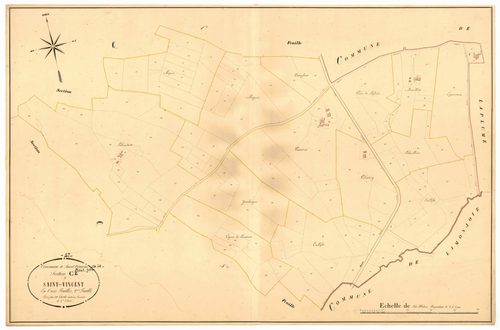 Plan napoléonien, atlas-C2 Saint-Vincent, Saint-Vincent-de-Lamontjoie