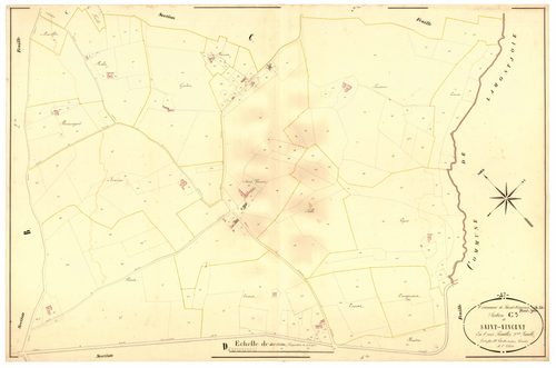 Plan napoléonien, atlas-C3 Saint-Vincent, Saint-Vincent-de-Lamontjoie