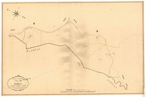 Plan napoléonien, atlas-D1 Bourruts, Saint-Vincent-de-Lamontjoie