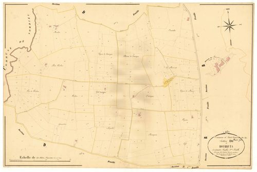 Plan napoléonien, atlas-D2 Bourruts, Saint-Vincent-de-Lamontjoie